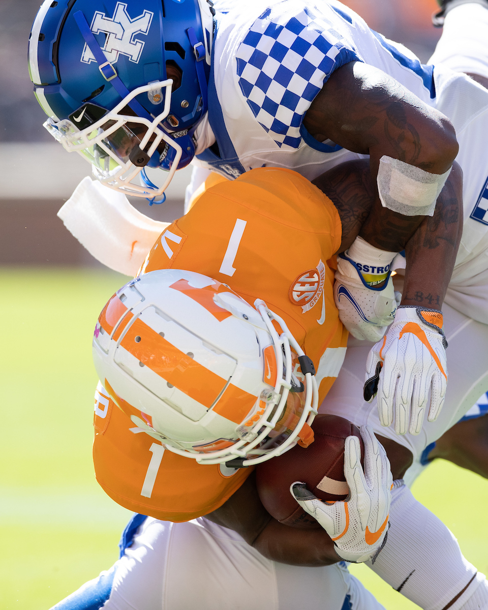 TYRELL AJIAN.

Kentucky beats Tennessee, 34-7.

Photo by Elliott Hess | UK Athletics