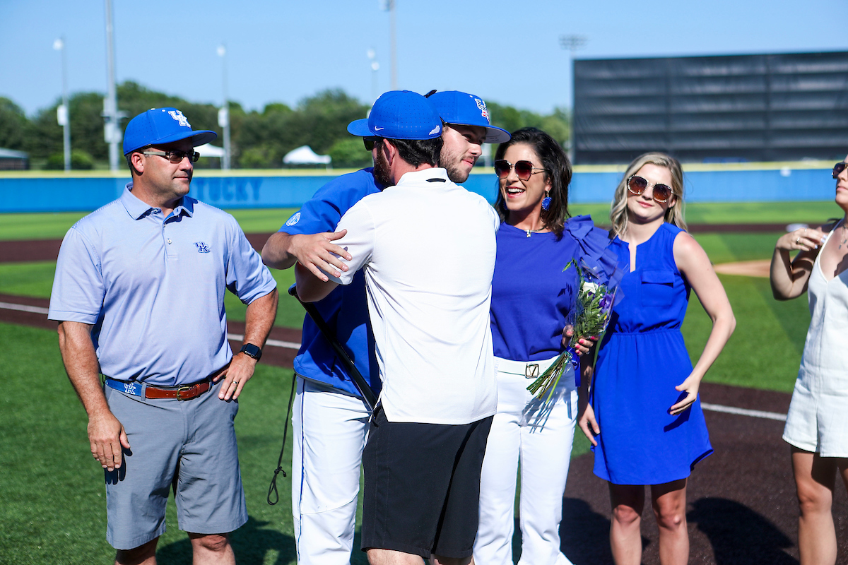 Student Manager Kendall Roller. Jeff Poole.

2022 Kentucky Baseball Senior Day.

Photo by Sarah Caputi | UK Athletics