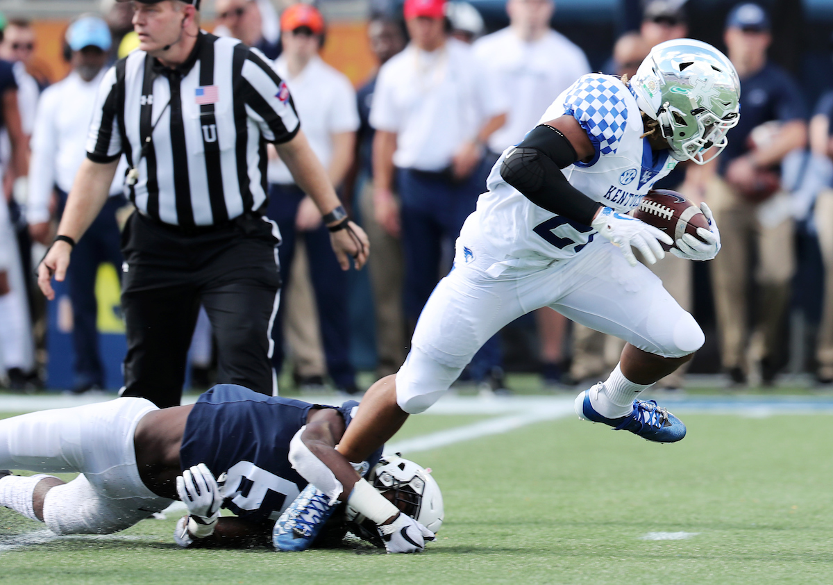 Benny Snell
The UK Football team beat Penn State 27-24 in the Citrus Bowl. 

Photo by Britney Howard  | UK Athletics