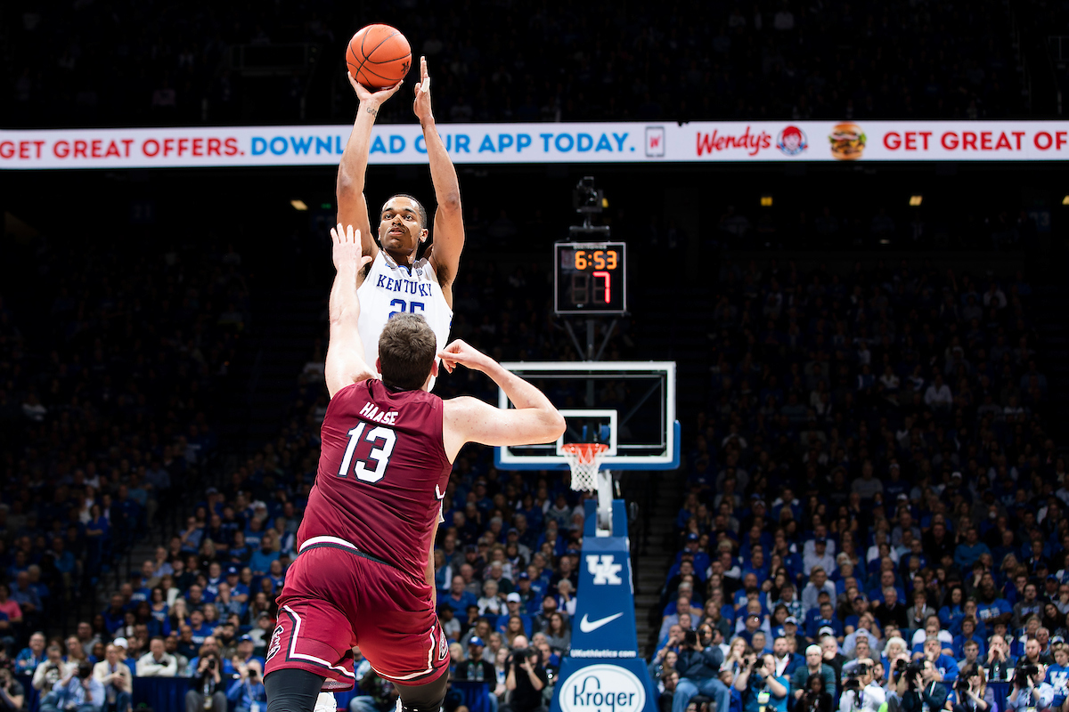 PJ Washington.

The University of Kentucky men's basketball team beats South Carolina 76-48.

Photo by Chet White| UK Athletics