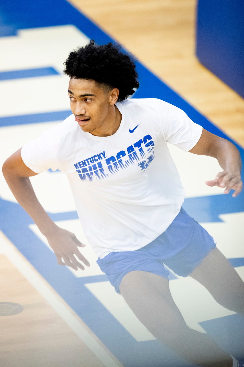 Jacob Toppin.

Kentucky menâ??s basketball workouts.

Photo by Chet White | UK Athletics