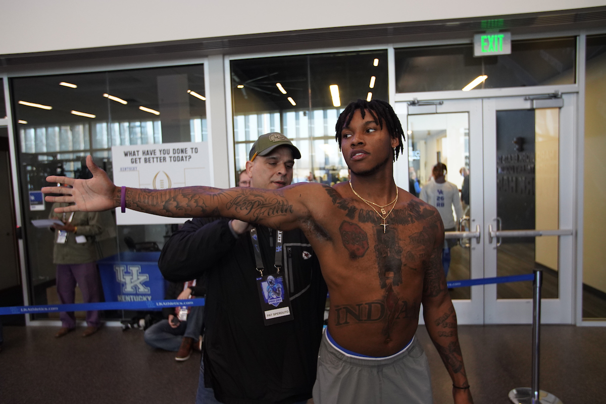 Lonnie Johnson.

Pro Day for UK Football.

Photo by Jacob Noger | UK Athletics