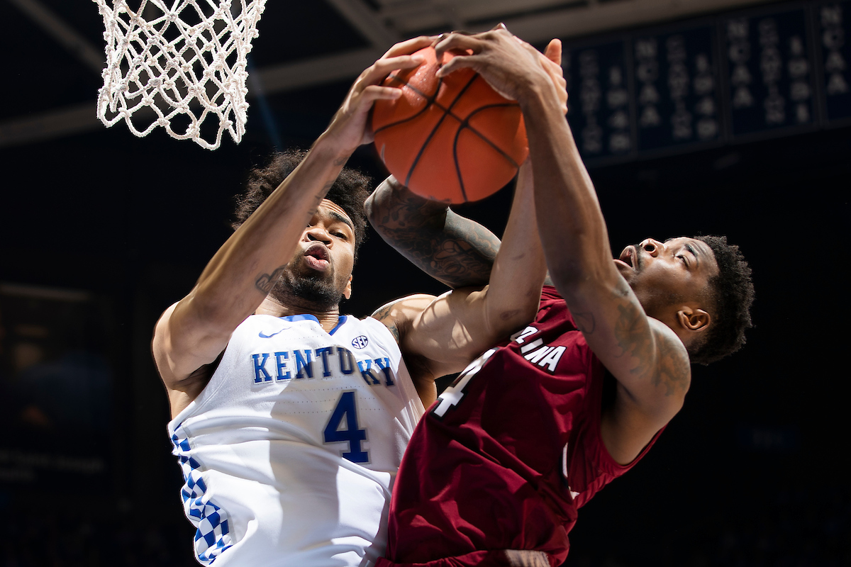 Nick Richards.

The University of Kentucky men's basketball team beats South Carolina 76-48.

Photo by Chet White| UK Athletics