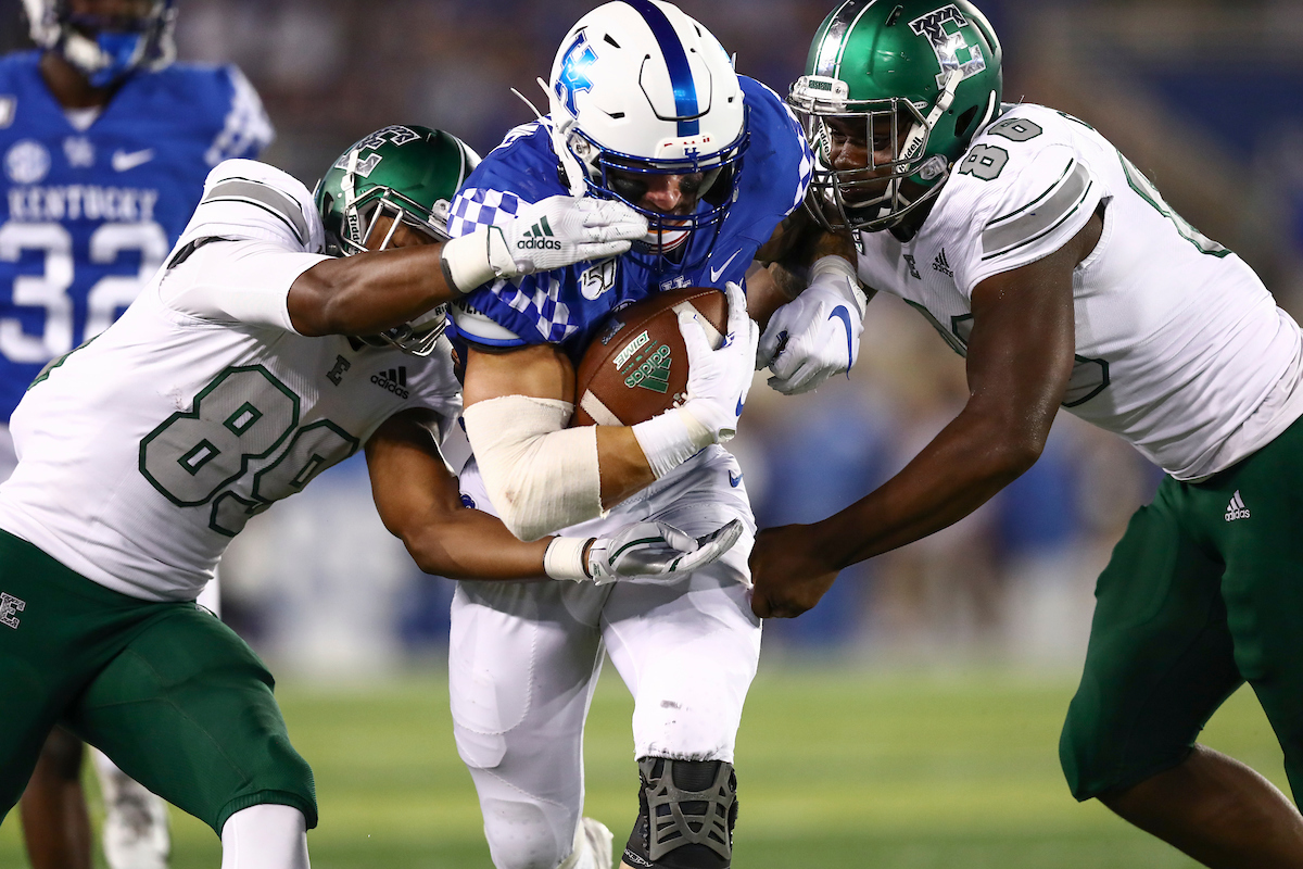 Kash Daniel.


UK beat EMU 38-17.


Photo by Elliott Hess | UK Athletics