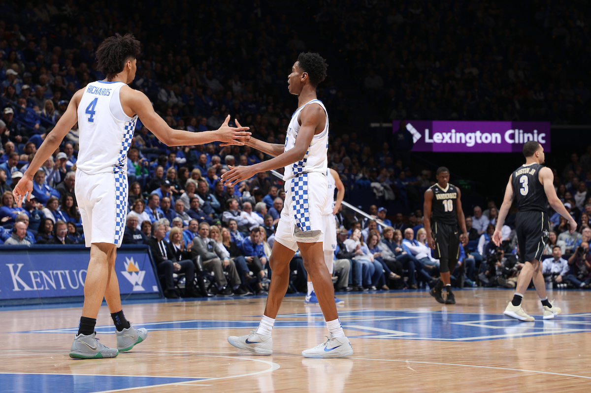 Nick Richards.

The University of Kentucky men's basketball team beats Vanderbilt 83-81 on Tuesday, January 30, 2018 at Rupp Arena in Lexington, Ky.

Photo by Elliott Hess | UK Athletics