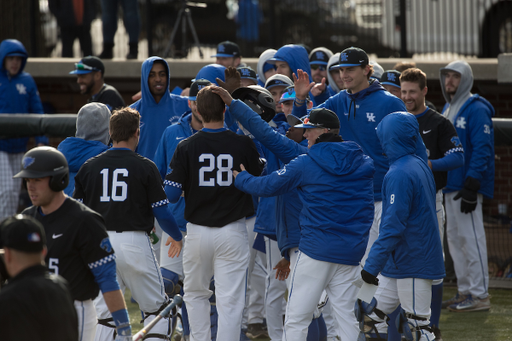 Ryan Johnson (28) during game 2 of a double header against Auburn on , Sunday March 25, 2018  in Lexington, Ky. Photo by Mark Mahan