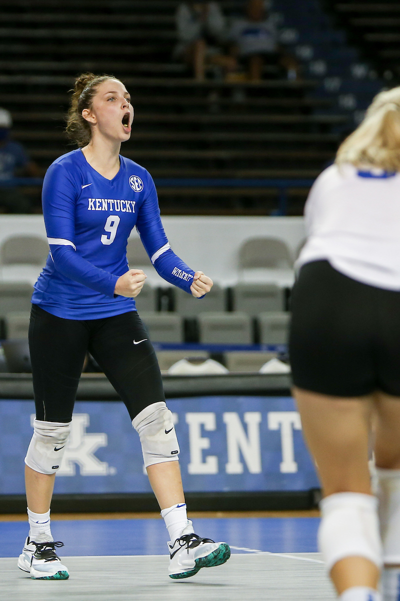 Riah Walker.

Kentucky loses to Creighton 0 - 3.

Photo by Sarah Caputi | UK Athletics