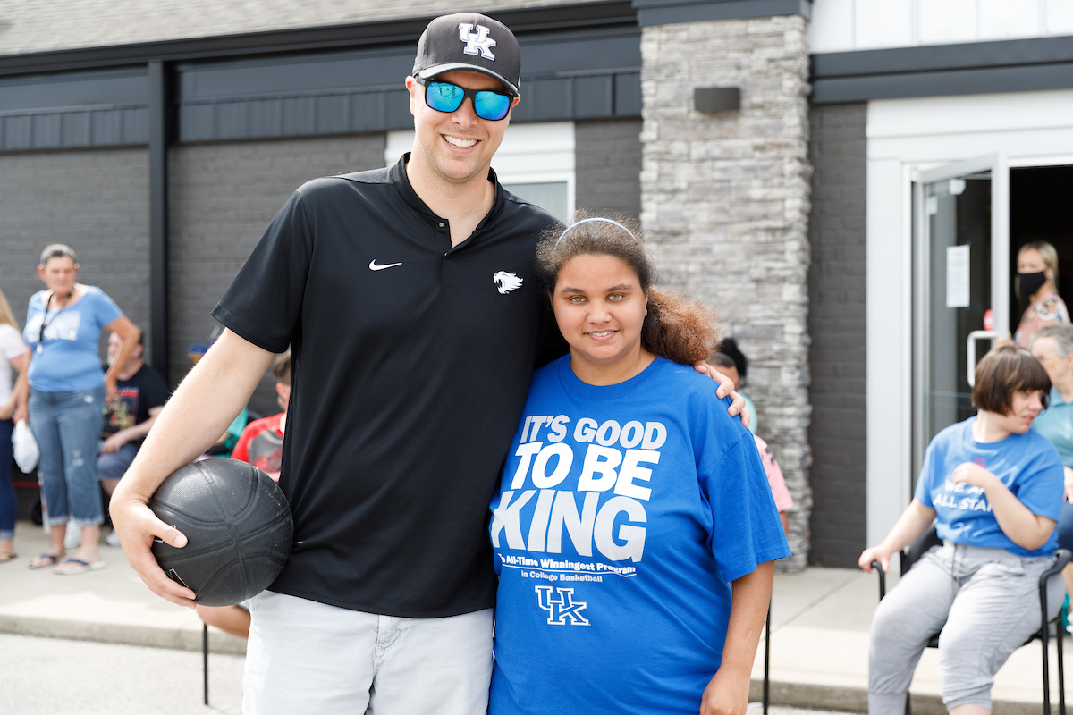 TJ Beisner.

Some of the Kentucky men's basketball team visited the Pillar Community Engagement Center on Tuesday in Crestwood, Kentucky.

Photo by Elliott Hess | UK Athletics