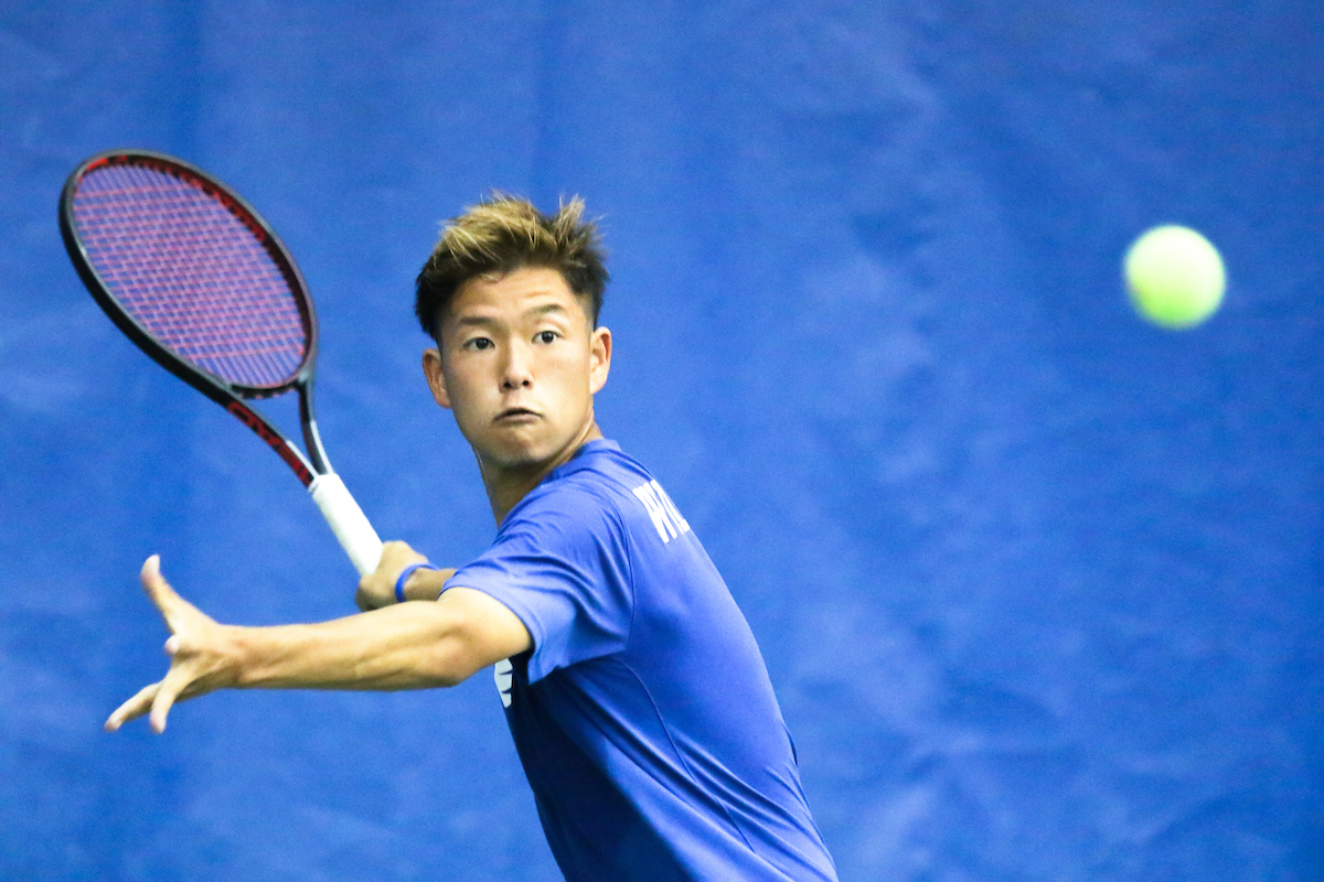 Kento Yamada. 

Kentucky men's tennis falls to Tennessee 0-4 on Sunday, April 14th..

Photo by Eddie Justice | UK Athletics