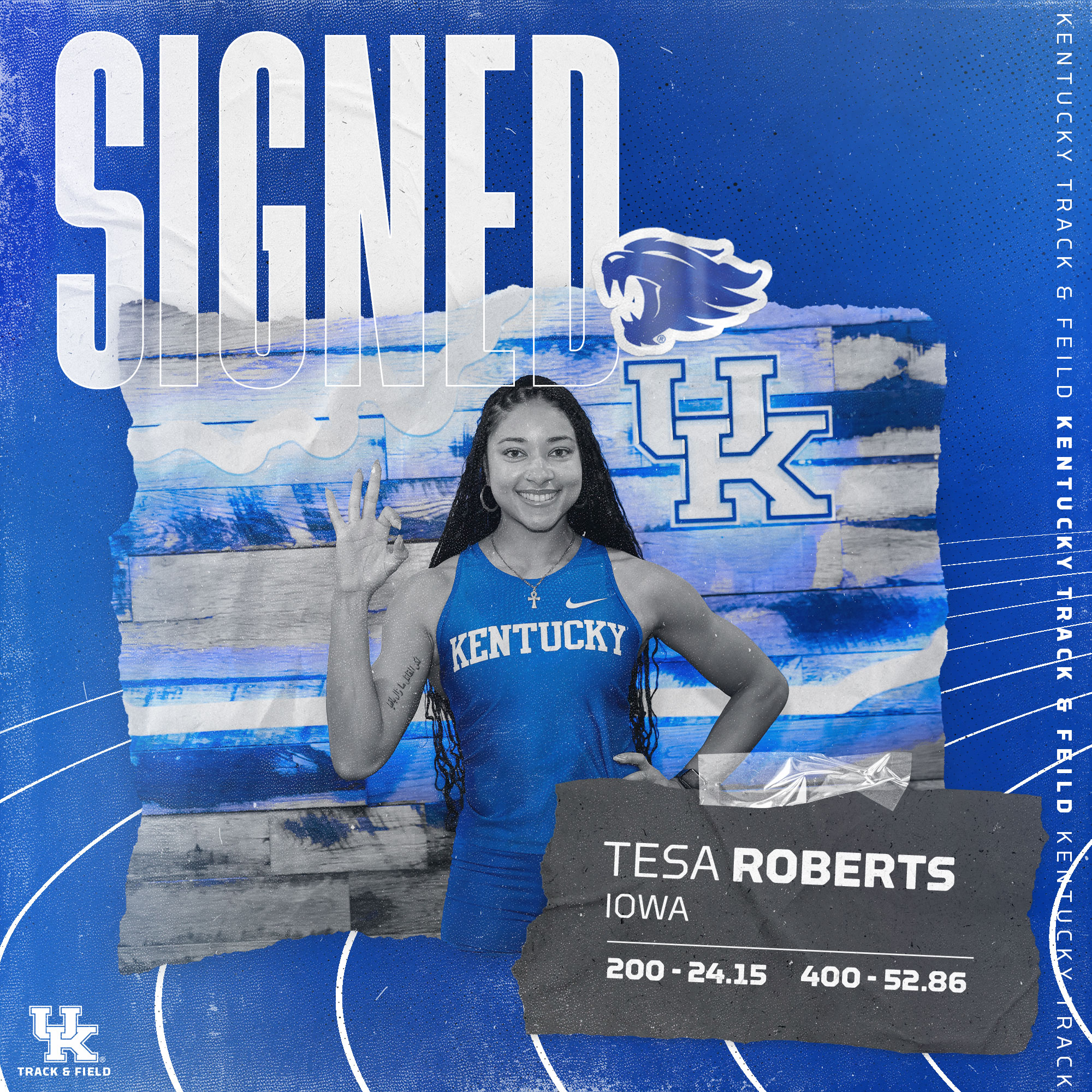 UKTF Signs All-American Transfer Tesa Roberts