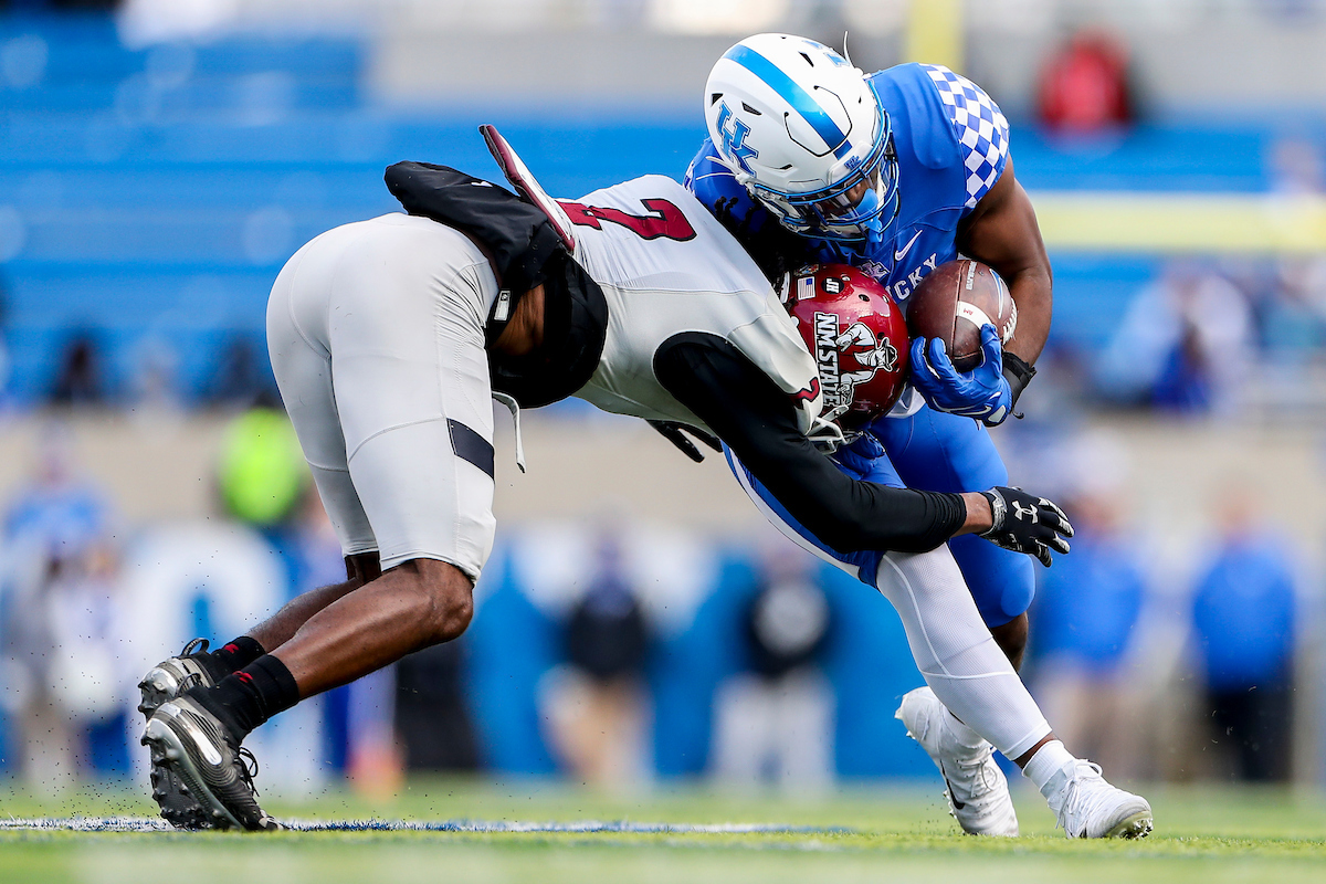 Tyler Markray.

Kentucky beat New Mexico State 56-16.

Photos by Chet White | UK Athletics