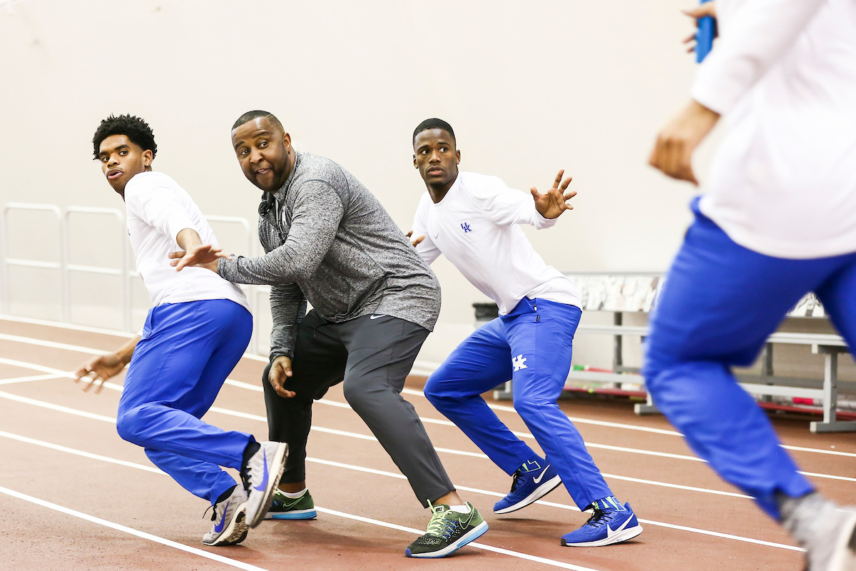 Lance Lang. Lonnie Greene. Kenroy Williams.

2020 SEC Indoors.

Photo by Chet White | UK Athletics