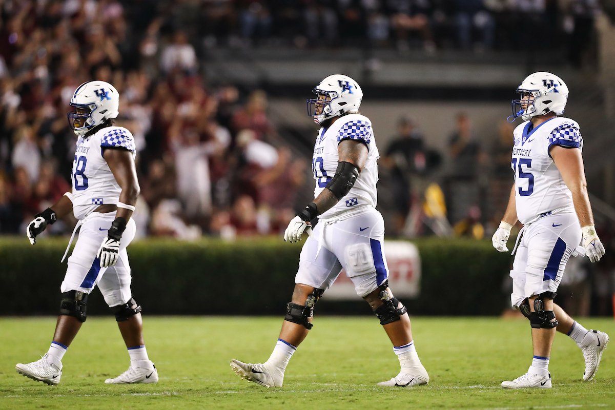 Darian Kinnard.

Kentucky beats South Carolina, 16-10.

Photo by Elliott Hess | UK Athletics