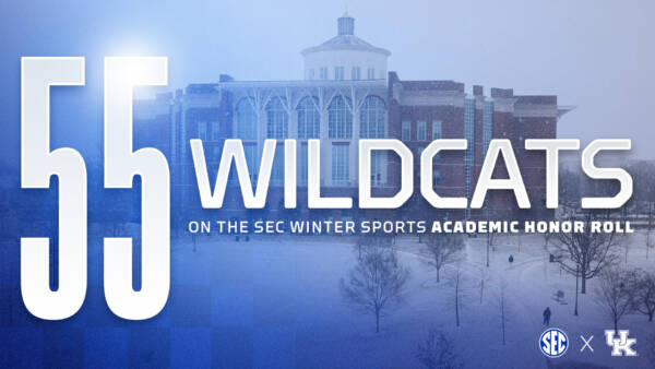 Graphic for 55 Wildcats on SEC Winter Honor Roll