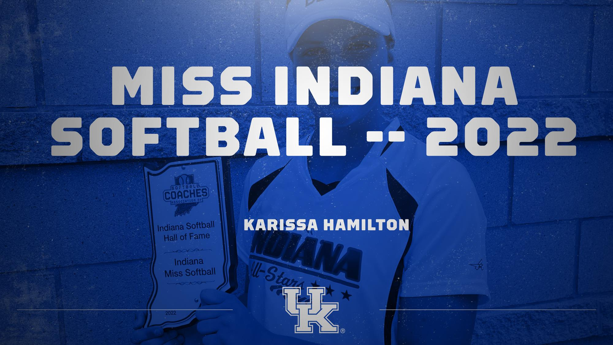 Kentucky Signee Karissa Hamilton Wins Miss Indiana Softball