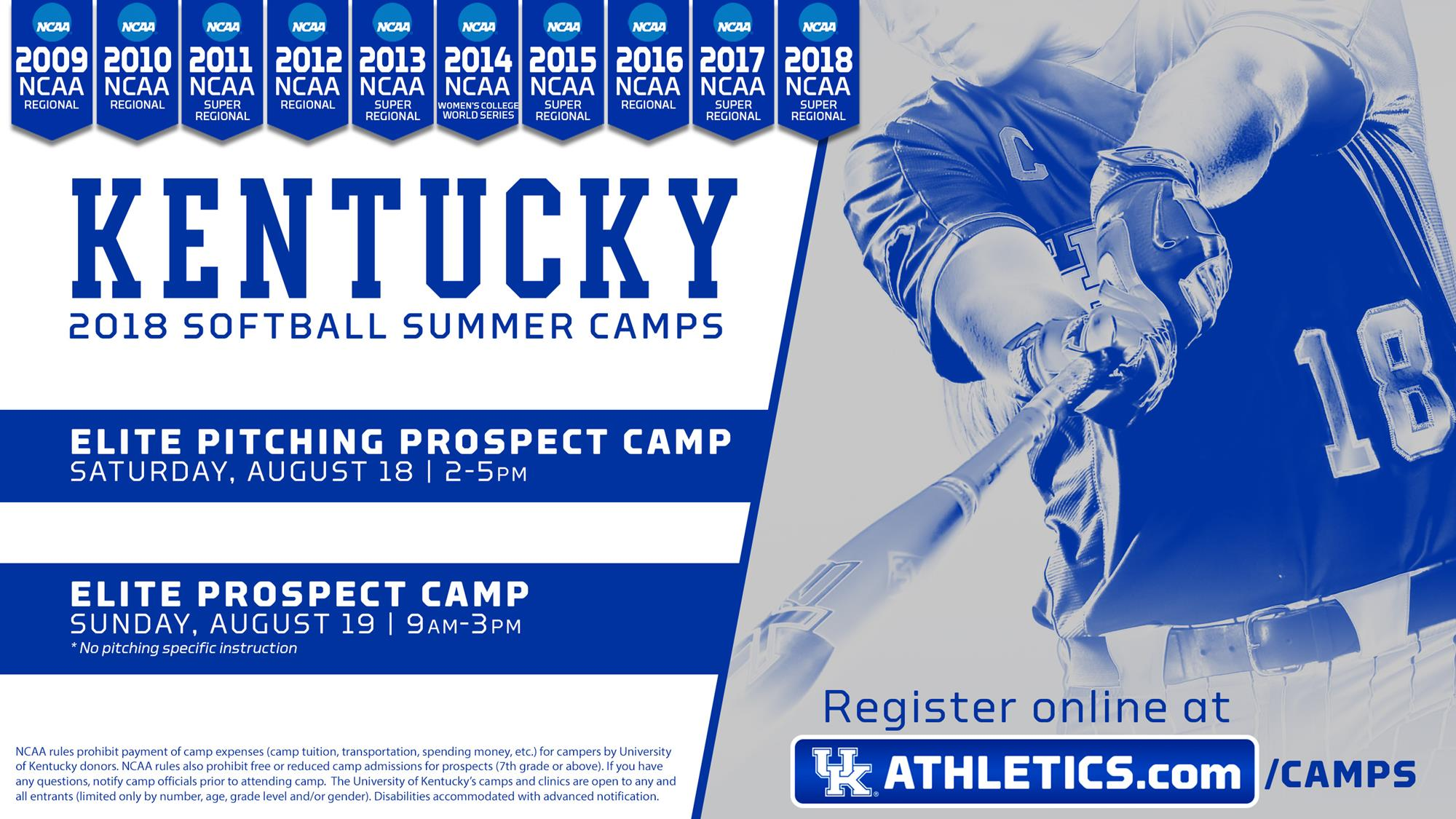2018 Kentucky Softball Fall Camps