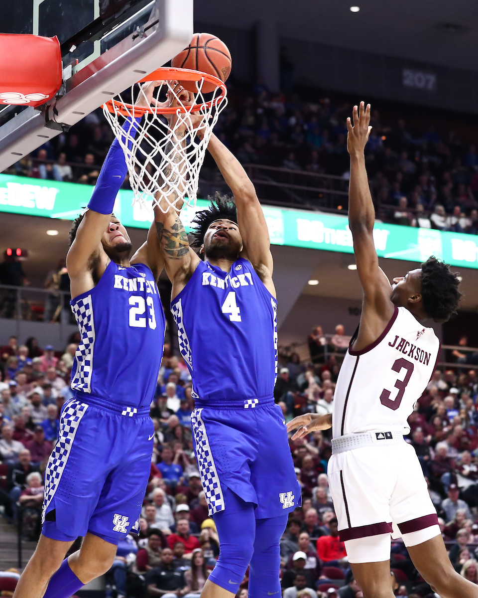 EJ Montgomery. Nick Richards.

Kentucky beat Texas A&M 69-60.

Photo by Elliott Hess | UK Athletics
