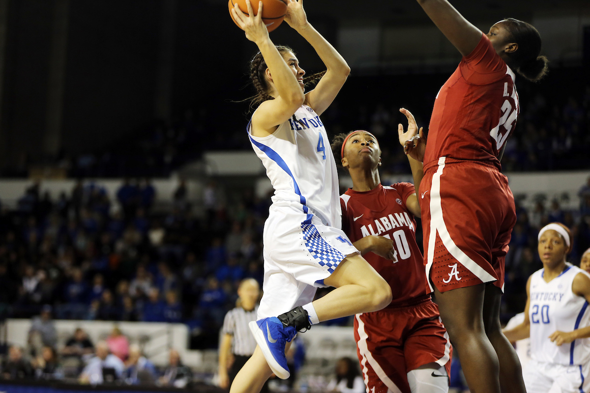 Maci Morris

The University of Kentucky women's basketball team defeats Alabama on Thursday, January 25, 2018 at Memorial Coliseum. 

Photo by Britney Howard | UK Athletics