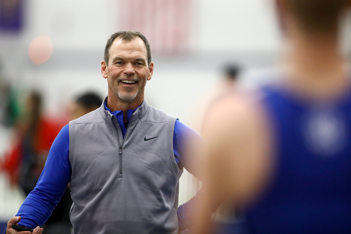 Coach Chris Grimes.

Jingle Bells Open.

Photo by Isaac Janssen | UK Athletics