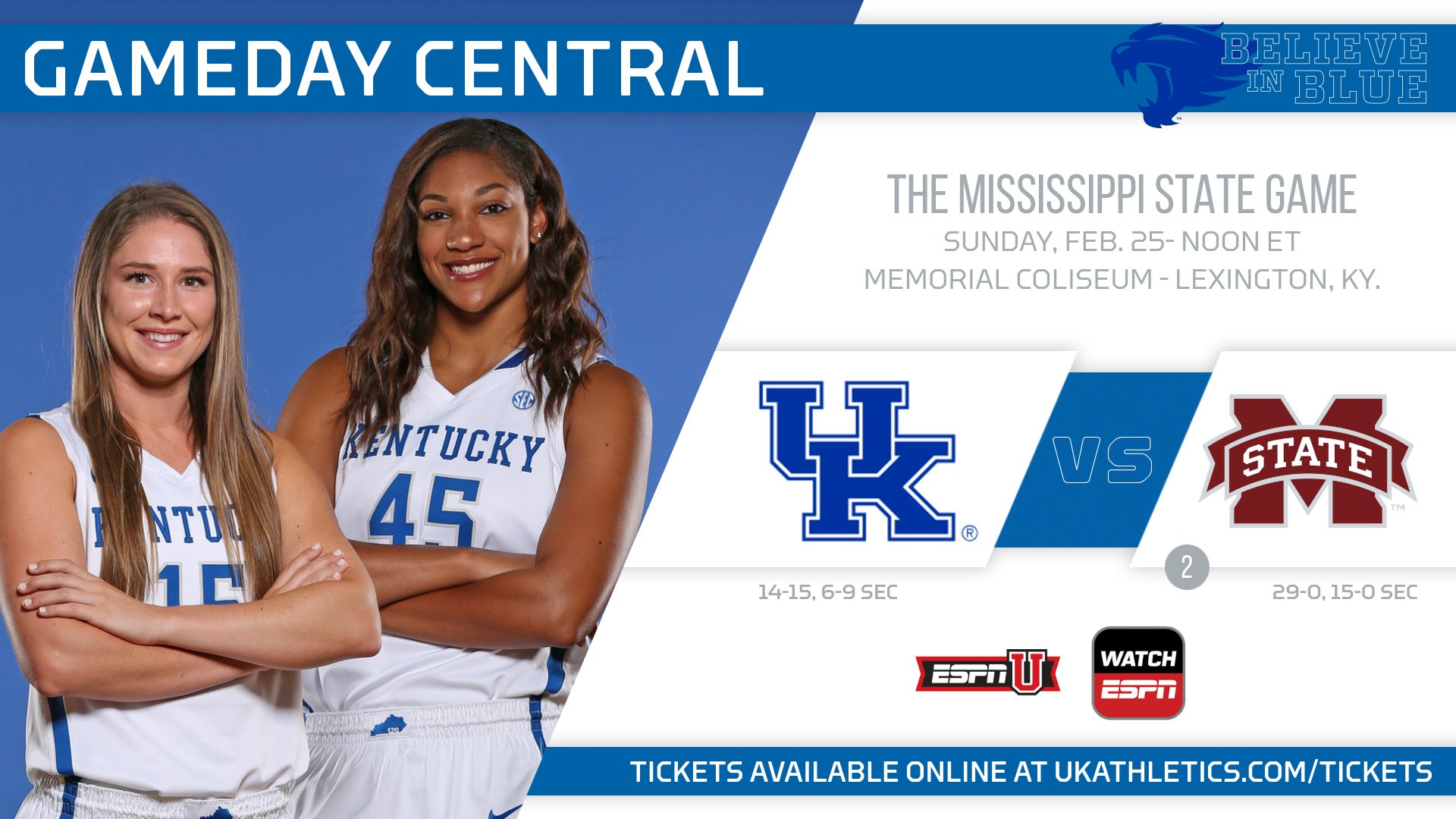 Kentucky Hosts No. 2 Mississippi State for Senior Day Sunday