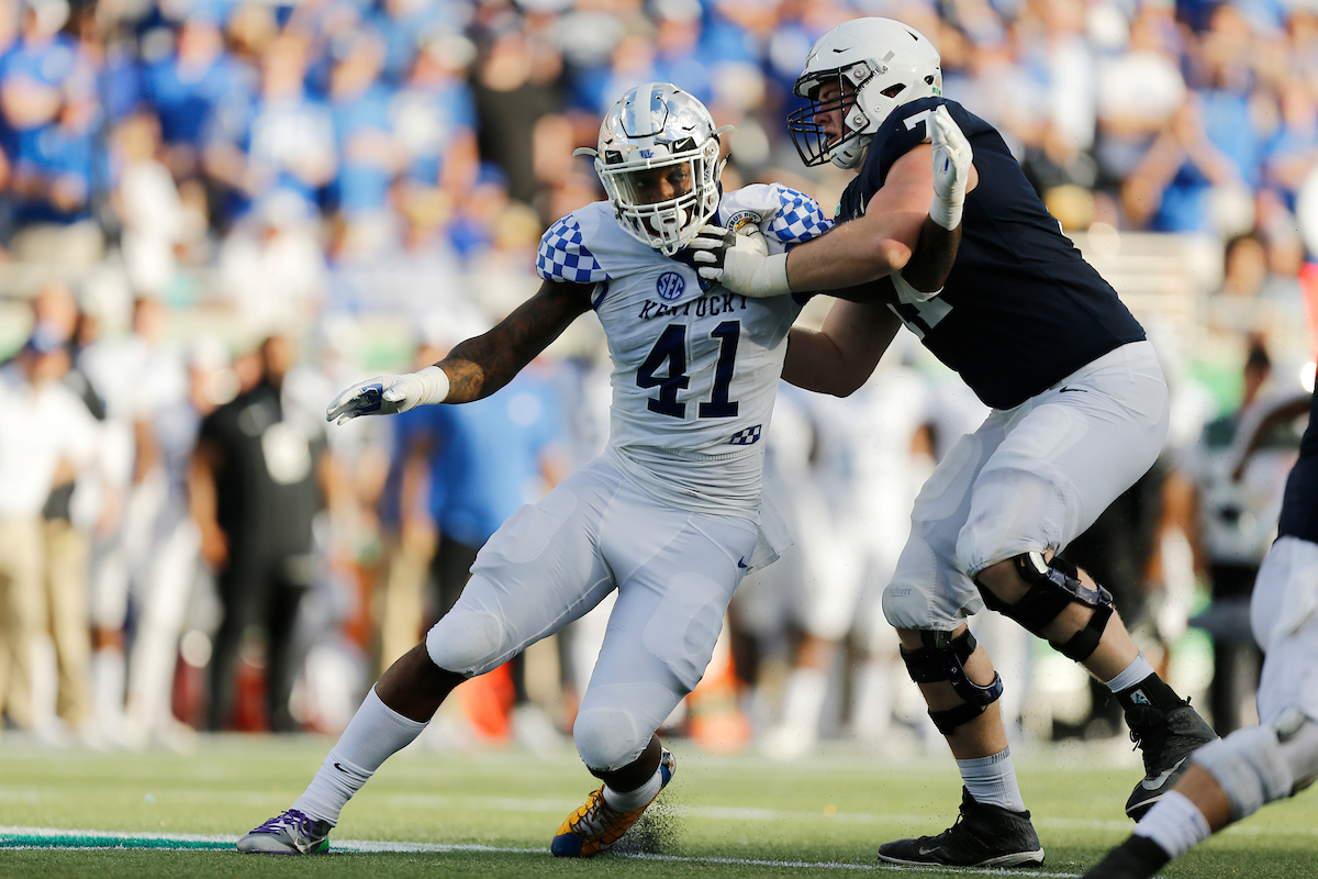 Josh Allen

The UK Football team beat Penn State 27-24 in the Citrus Bowl.

Photo by Michael Reaves | UK Athletics