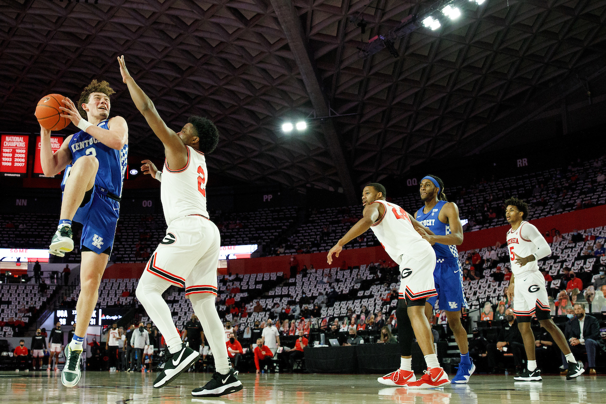 Devin Askew.

Kentucky falls to Georgia, 63-62.

Photo by Elliott Hess | UK Athletics