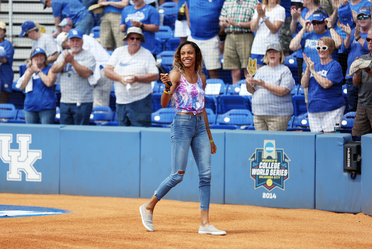 Chloe Abbott, National Anthem

Softball beat Virginia Tech 8-1 in the second game of the NCAA Regional Tournament.

Photo by Britney Howard | UK Athletics