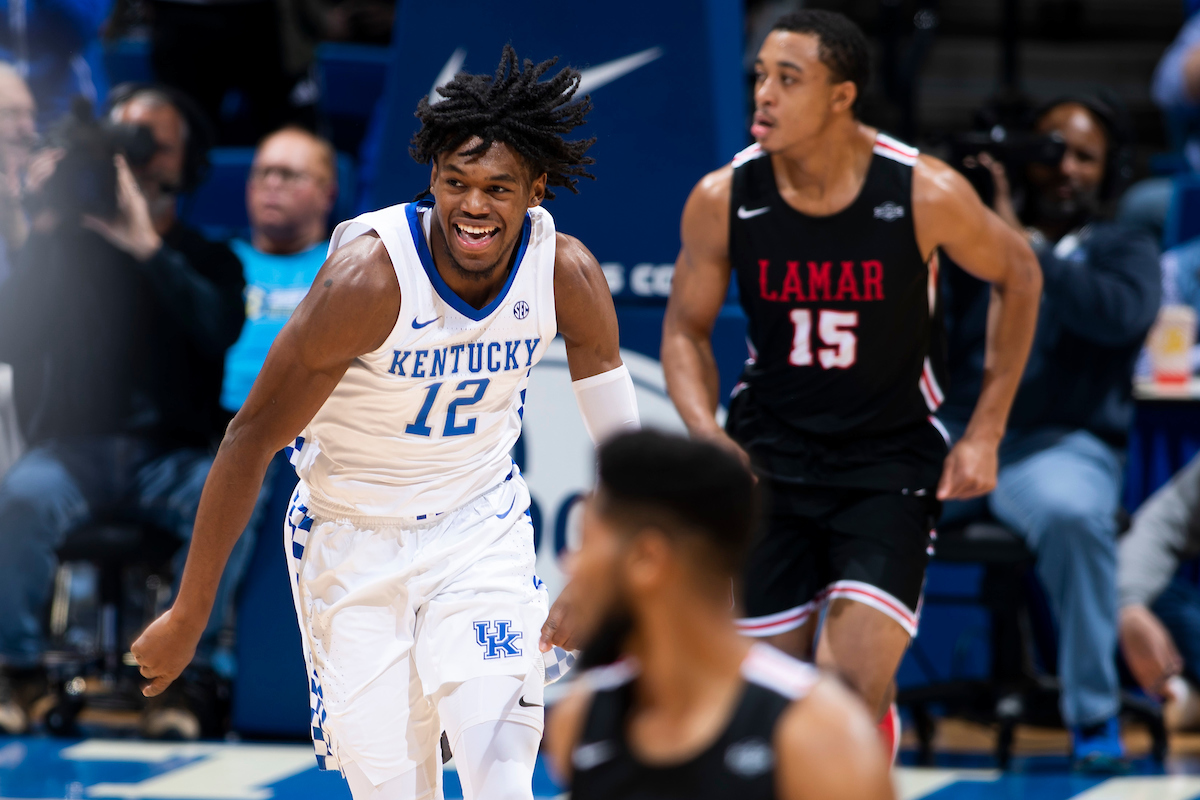Keion Brooks Jr.

Kentucky beat Lamar 81-56.

Photo by Chet White | UK Athletics