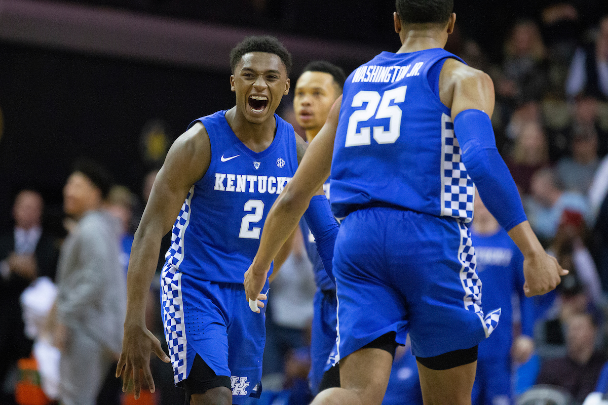 Ashton Hagans.

Kentucky beat Vanderbilt 87-52 on Tuesday, January 29, 2019, at Memorial Gym in Nashville, TN.

Photo by Chet White| UK Athletics