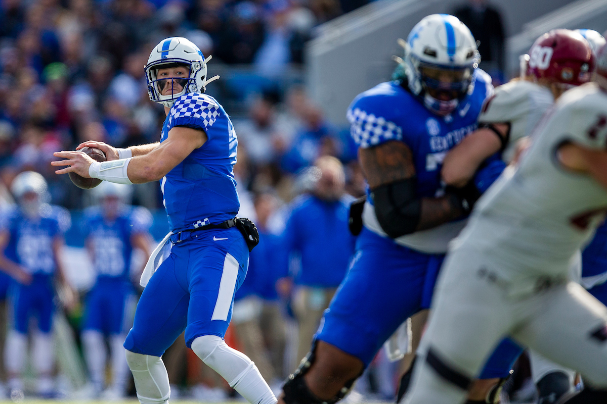 Will Levis. 

Kentucky beat New Mexico State 56-16.

Photo By Barry Westerman | UK Athletics