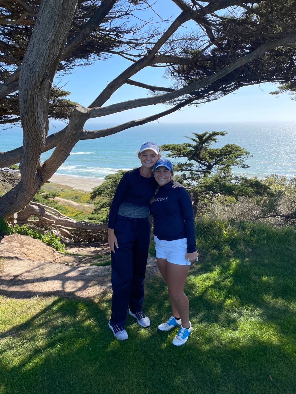 Jensen Castle is playing in the 76th U.S. Women's Open with Laney Frye as her caddie.