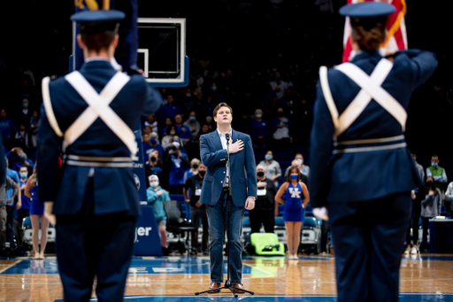 National Anthem.

UK beat Georgia 92-77.

Photos by Chet White | UK Athletics