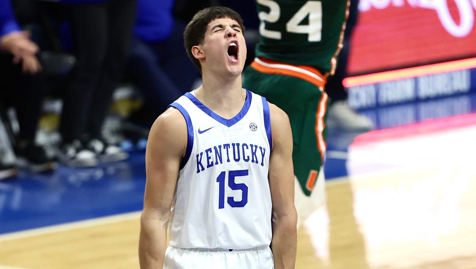 Reed Sheppard Leads No. 12 Kentucky Past Eighth-Ranked Miami
