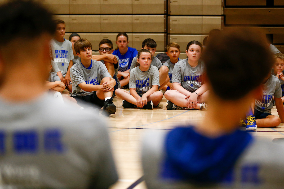 Kentucky men's basketball camp at South Oldham High School in Crestwood, Kentucky.

Photo By Barry Westerman | UK Athletics