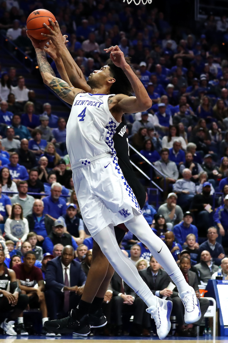 Nick Richards.

Kentucky beat Miss St. 80-72.

Photo by Elliott Hess | UK Athletics