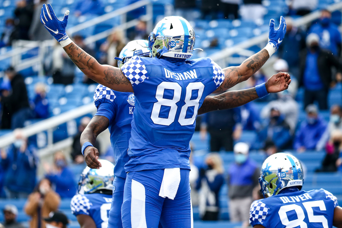 Keaton Upshaw. 

UK beat Vandy 38-35.

Photo by Eddie Justice | UK Athletics