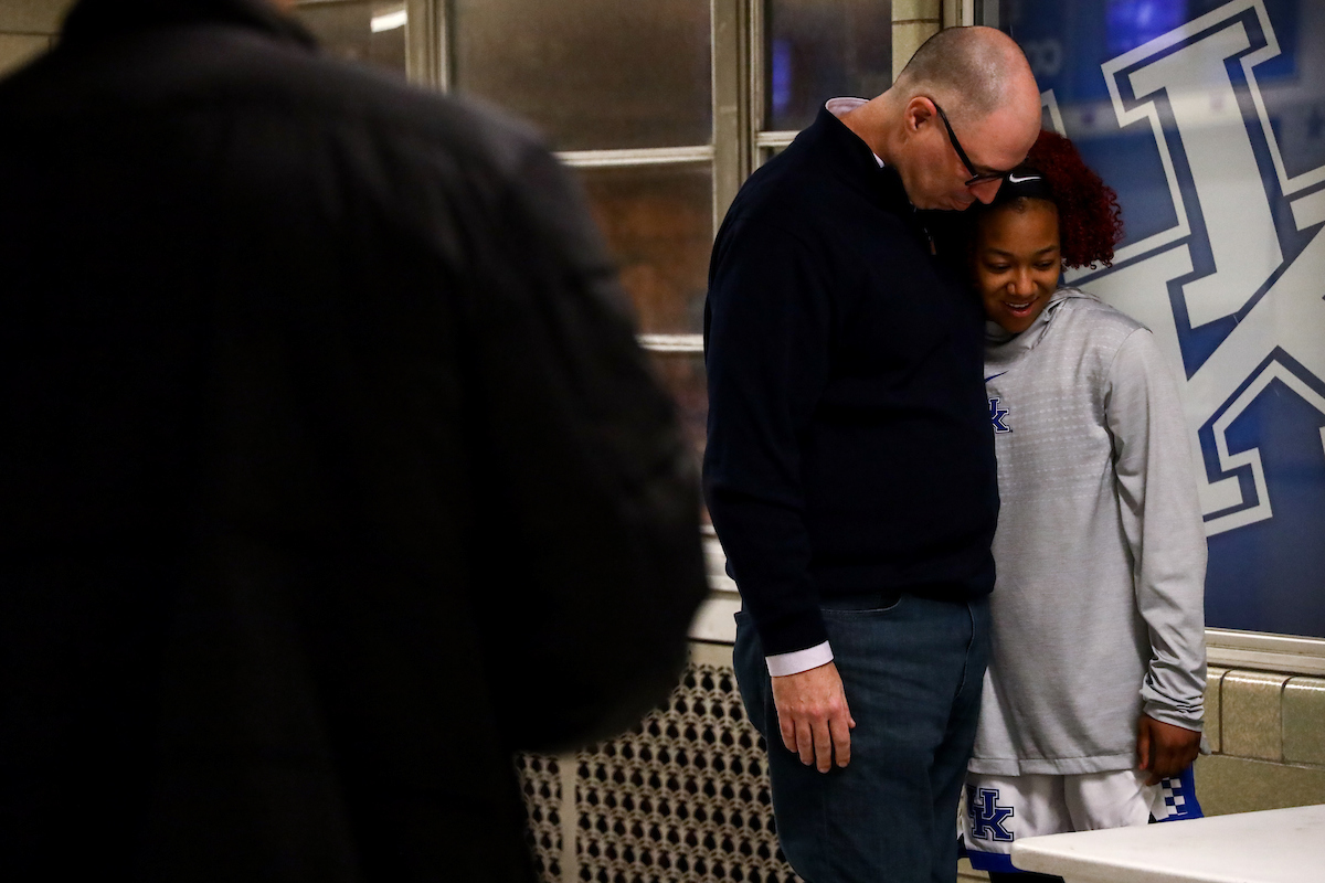 Jaida Roper. Coach. 

Kentucky beat Georgia 88-77.

Photo by Eddie Justice | UK Athletics
