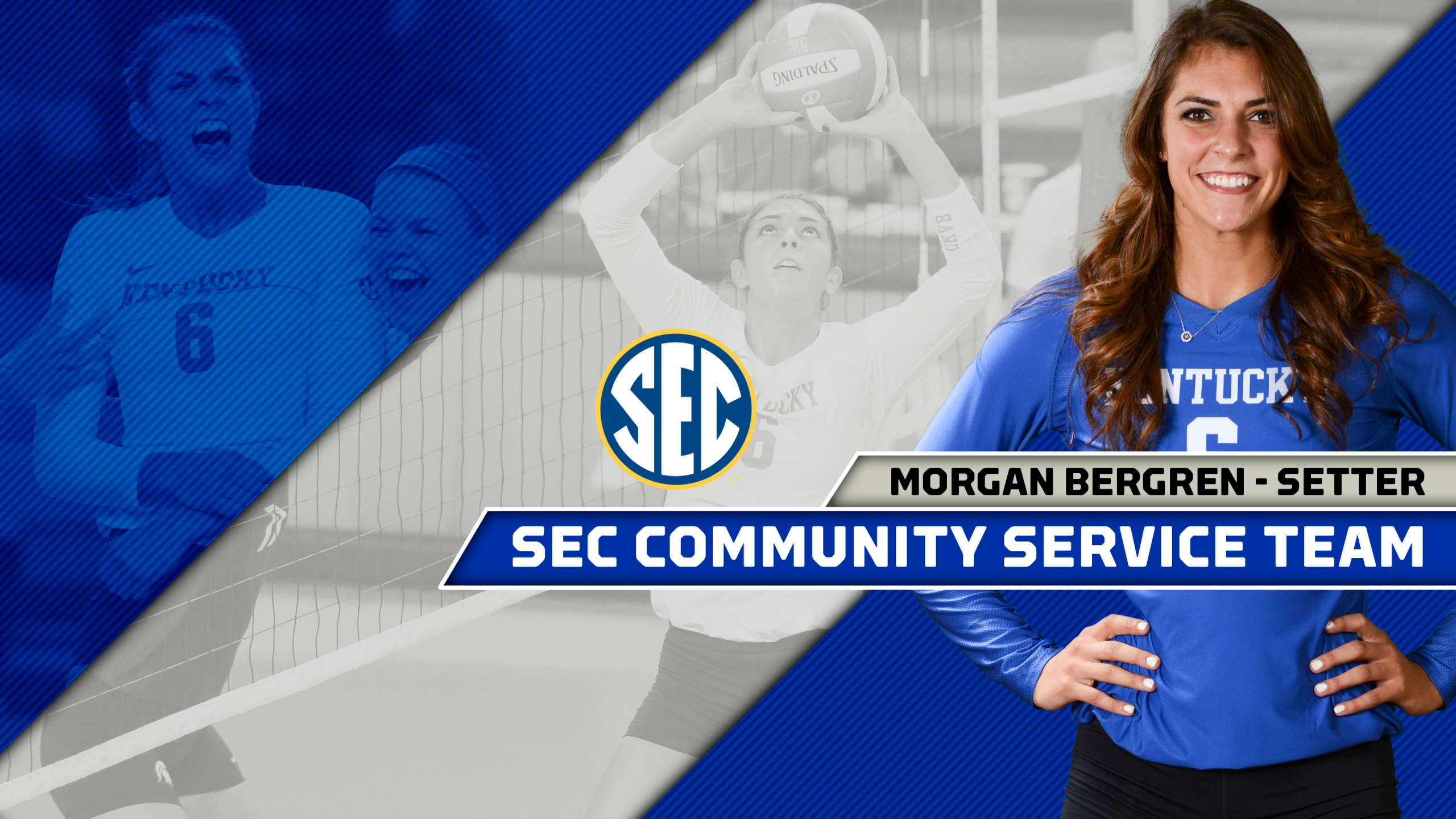 Morgan Bergren Named to SEC Volleyball Community Service Team