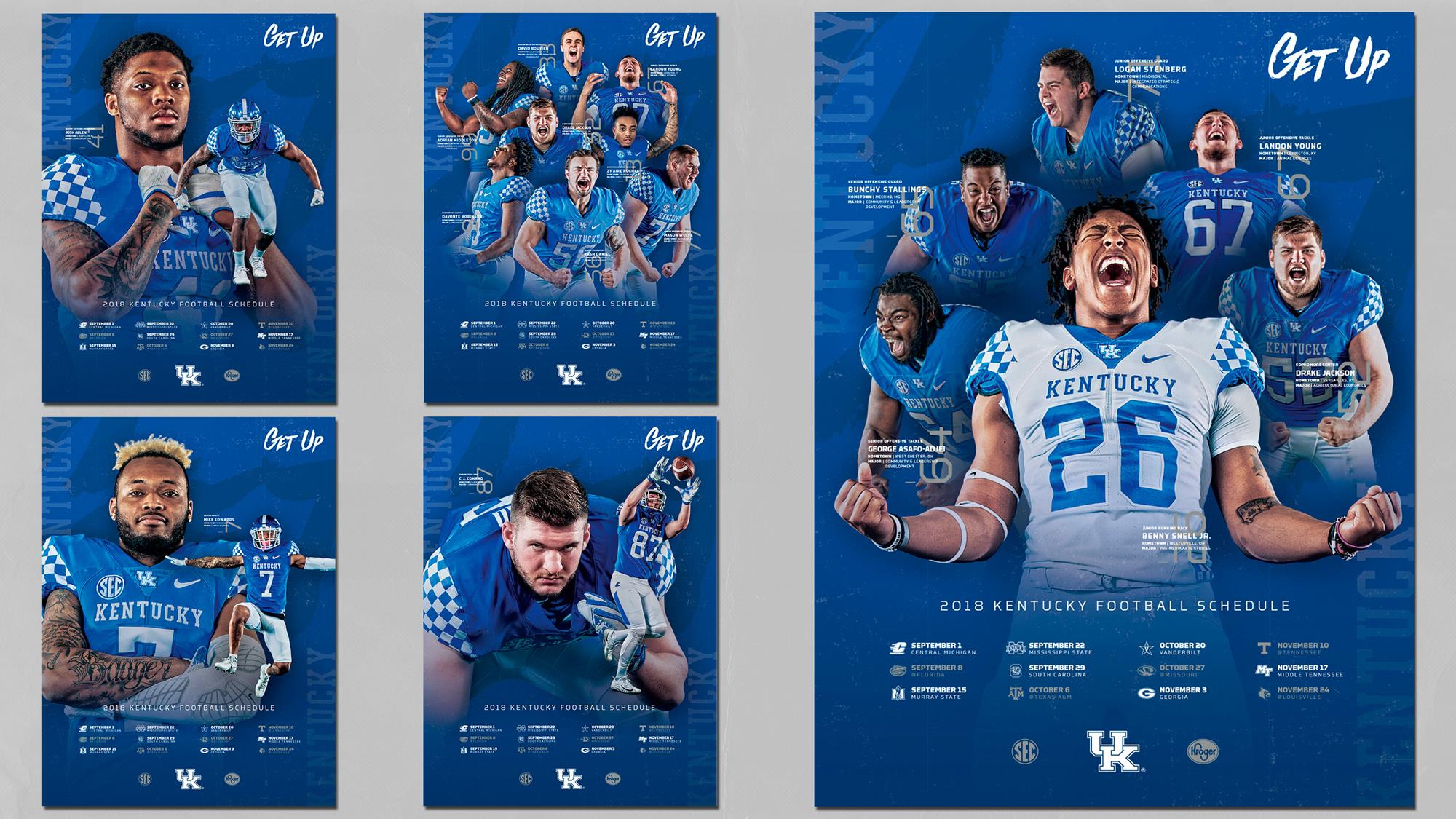 Kentucky Football Schedule Posters Unveiled