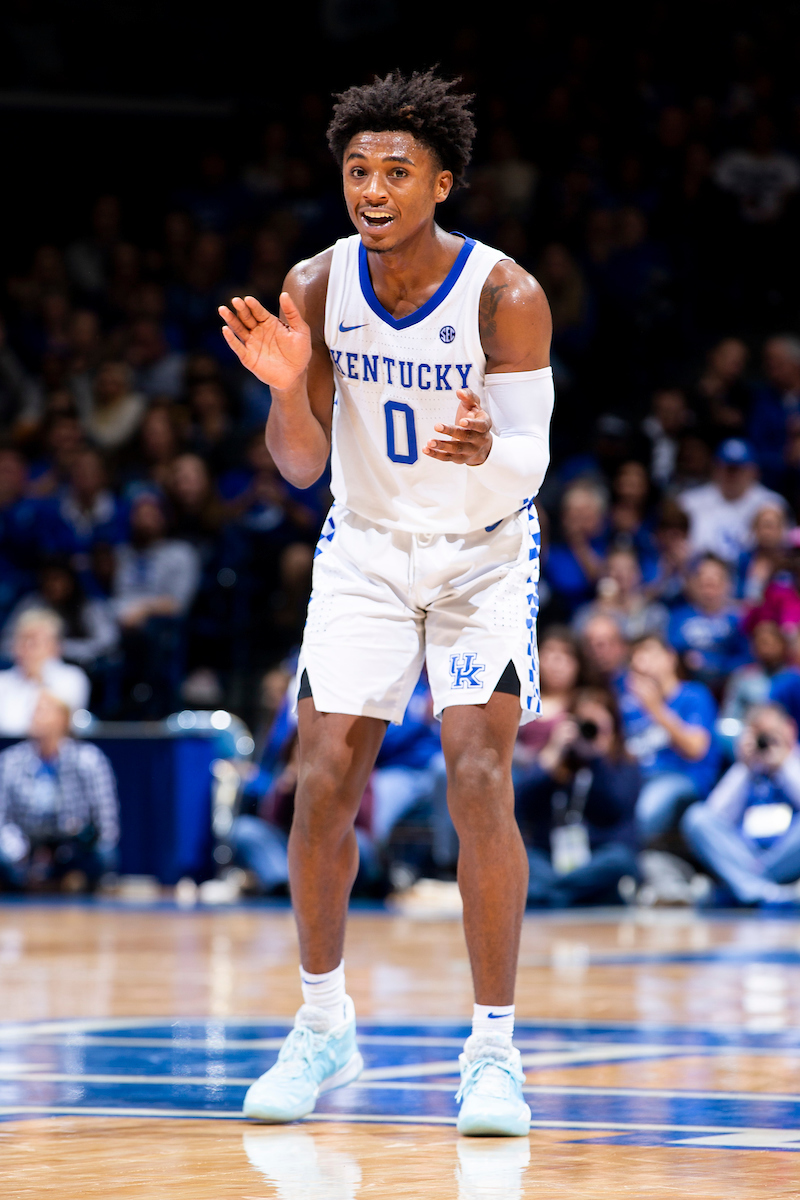 Ashton Hagans.

Kentucky beat Fairleigh Dickinson.

Photo by Chet White | UK Athletics
