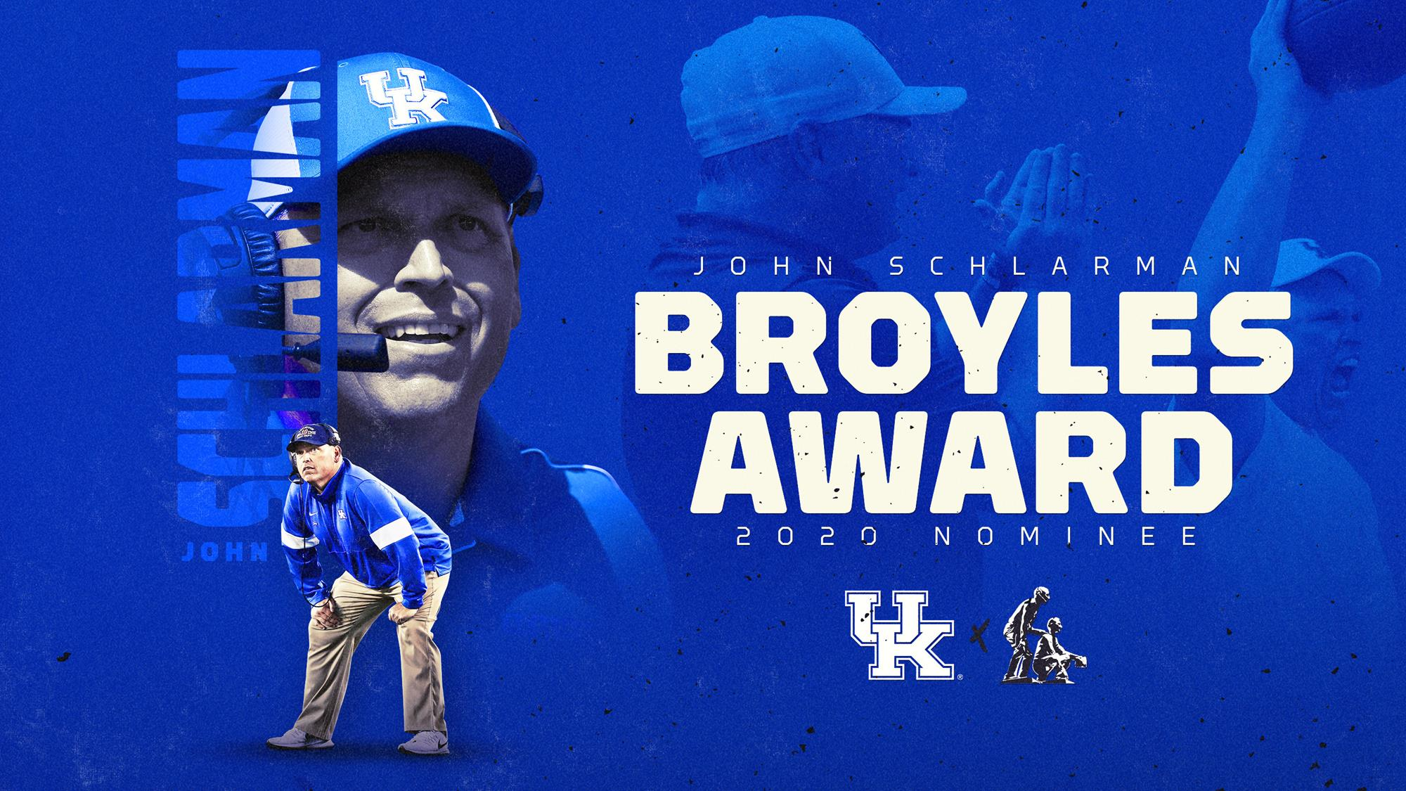 John Schlarman Named Broyles Award Nominee