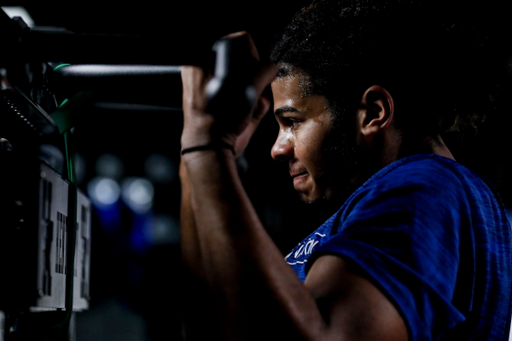 Bryce Hopkins.

The Kentucky men's basketball team participating in its summer strength and conditioning program.

Photo by Chet White | UK Athletics