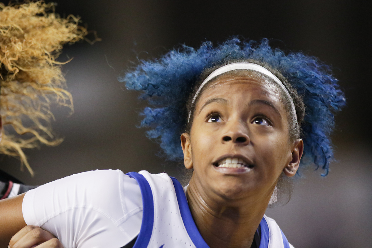 KeKe McKinney. 

The UK women's basketball team falls to South Carolina.

Photo by Eddie Justice | UK Athletics