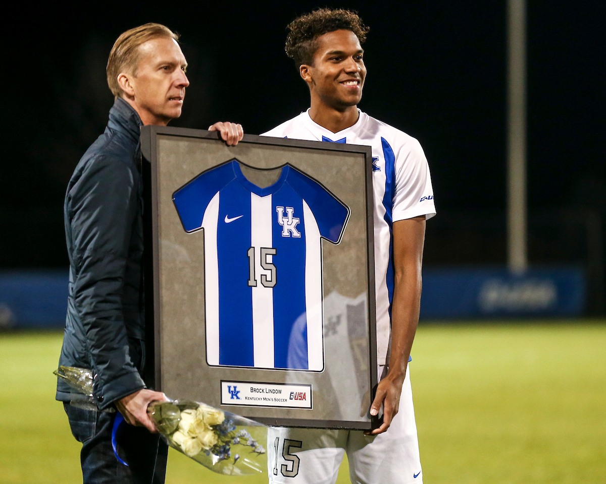 Brock Lindow.

Kentucky MSOC Recognizes 14 Seniors.

Photo by Grace Bradley | UK Athletics