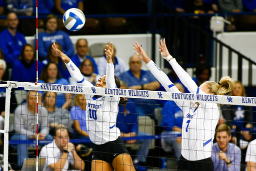 Caitlyn Cooper. 

UK beat Mich 3-0.

Photo By Barry Westerman | UK Athletics