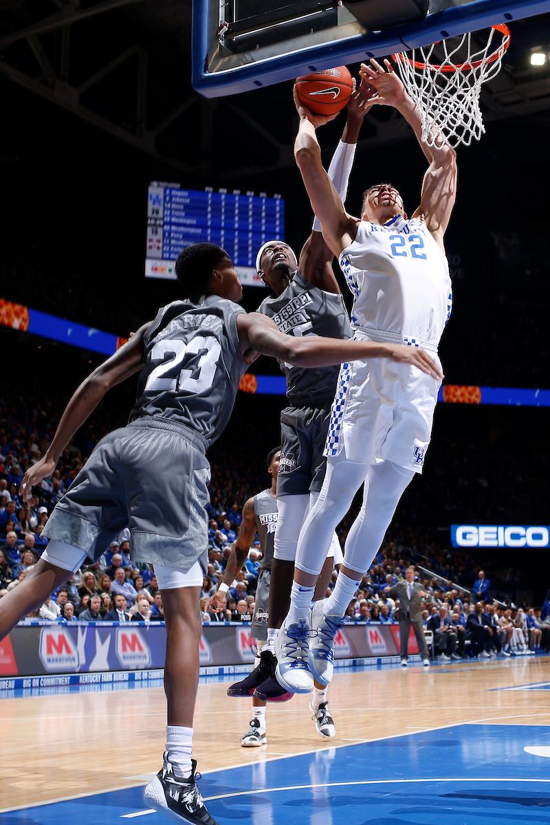 Reid Travis.

Kentucky men?s basketball defeated Mississippi State 76-55.

Photo by Quinn Foster | UK Athletics