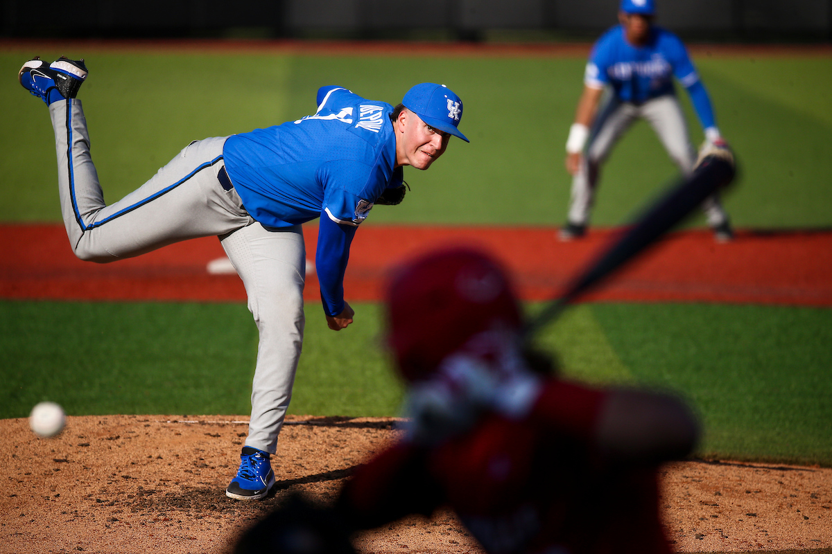 Wyatt Hudepohl.

Kentucky falls to Louisville 2-4.

Photo by Sarah Caputi | UK Athletics