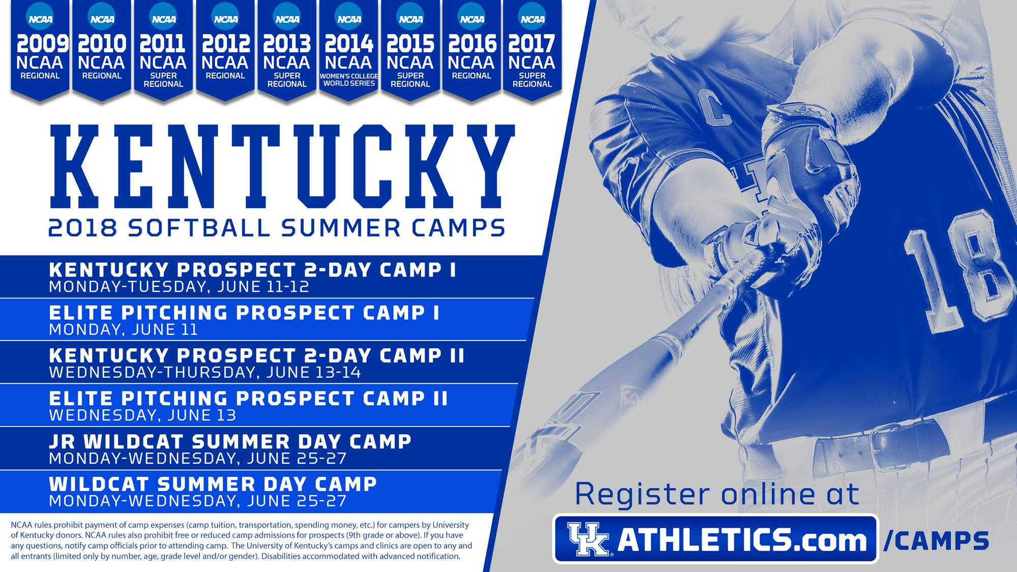 Kentucky Softball Summer Camp Details Announced