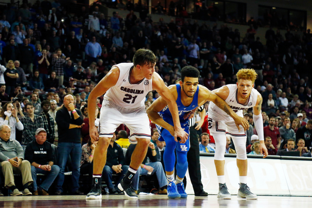 Sacha Killeya-Jones.

The University of Kentucky men?s basketball falls to South Carolina 76-68 on Wednesday, 
January 16th, 2018, at Colonial Life Arena in Columbia, SC.

Photo by Quinn Foster I UK Athletics