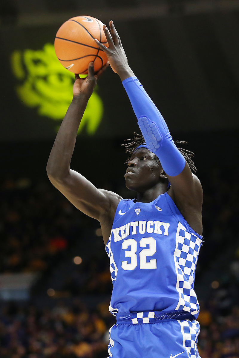 Wenyen Gabriel.

The University of Kentucky men's basketball team beat LSU 74-71 at the Pete Maravich Assembly Center in Baton Rouge, La., on Wednesday, January 3, 2018.

Photo by Chet White | UK Athletics